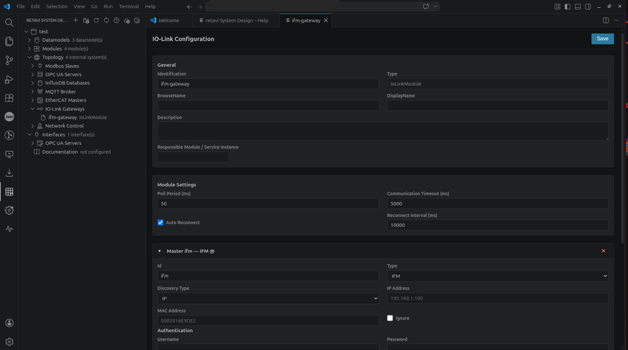 Konfiguration der IO-Link-Sensorik im Smart IO-Link Connector