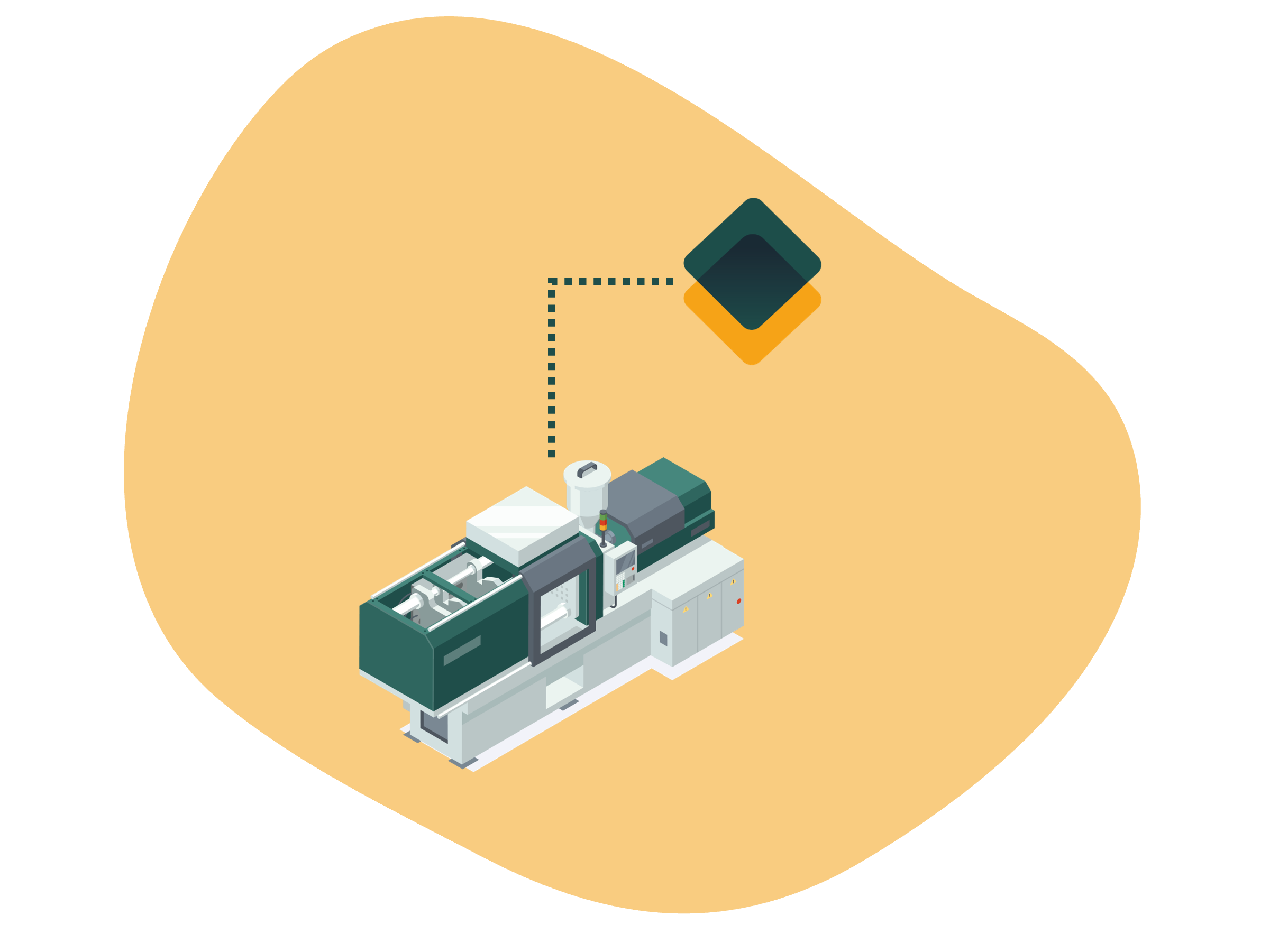Illustration einer flexiblen Maschinensteuerung ohne proprietäre Hardware